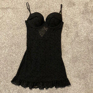 NWOT Victoria’s Secret Black The Lacie Lingerie M
